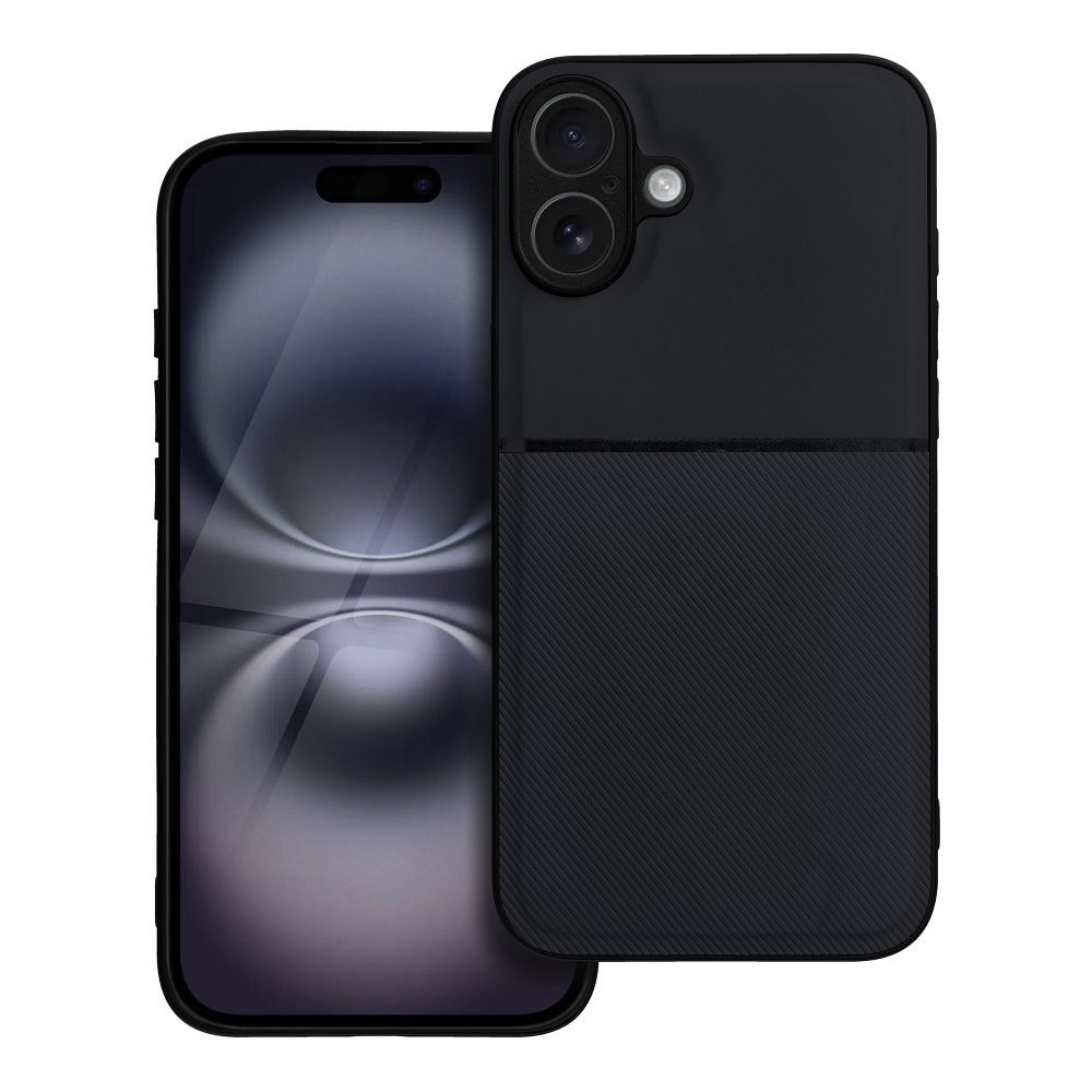 OEM Silikoncase für iPhone 16 PLUS Noble | Stoßfest | Slim Design - Schwarz