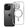OEM Silikoncase für iPhone 16 PRO Electro Mag compatible with MagSafe titanium | Stoßfest | Slim Design - Standard