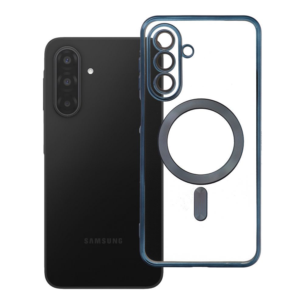 OEM Silikoncase für Samsung A17 Electro Mag compatible with MagSafe titanium | Stoßfest | Slim Design - Blau