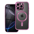 OEM Silikoncase für iPhone 16 PRO Electro Mag compatible with MagSafe | Stoßfest | Slim Design - Rosa