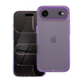 OEM Silikoncase für iPhone 17 AIR Matrix light violet | Stoßfest | Slim Design - Transparent