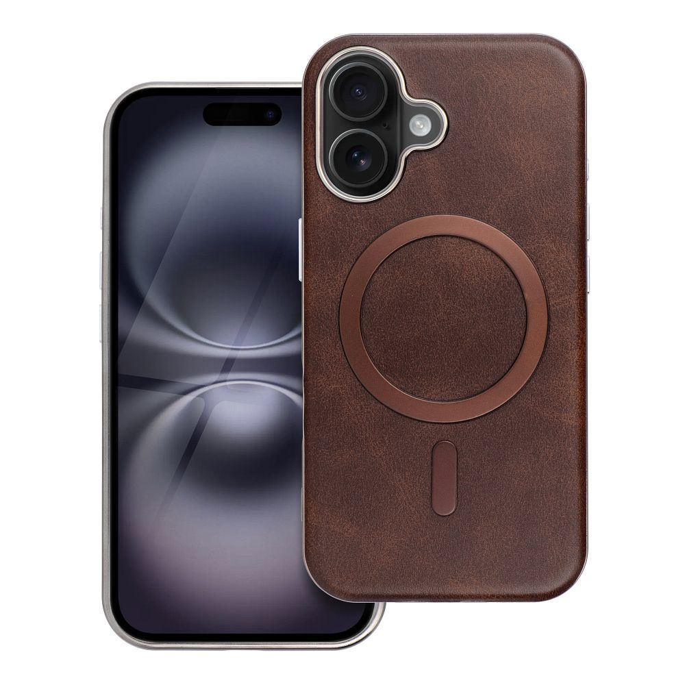 OEM Silikoncase für iPhone 15 Gentleman Mag compatible with MagSafe brown | Stoßfest | Slim Design - Standard
