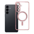 OEM Silikoncase für Samsung S26 PLUS Electro Mag compatible with MagSafe -rose | Stoßfest | Slim Design - Gold