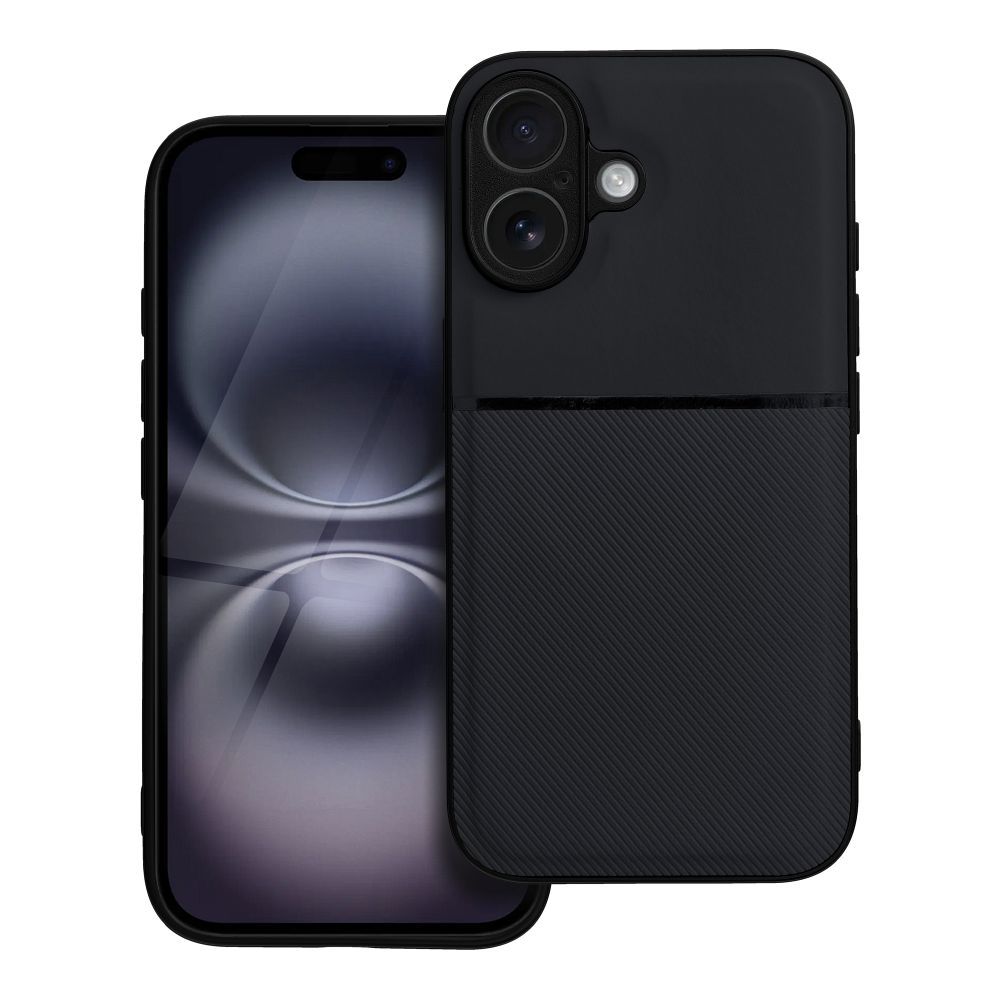 OEM Silikoncase für iPhone 16 Noble | Stoßfest | Slim Design - Schwarz