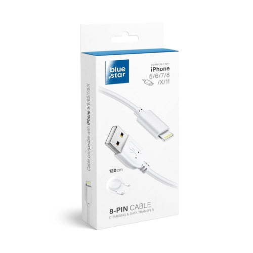 Blue Star Ladekabel USB-A auf Lightning | Zuverlässig Laden | Robust