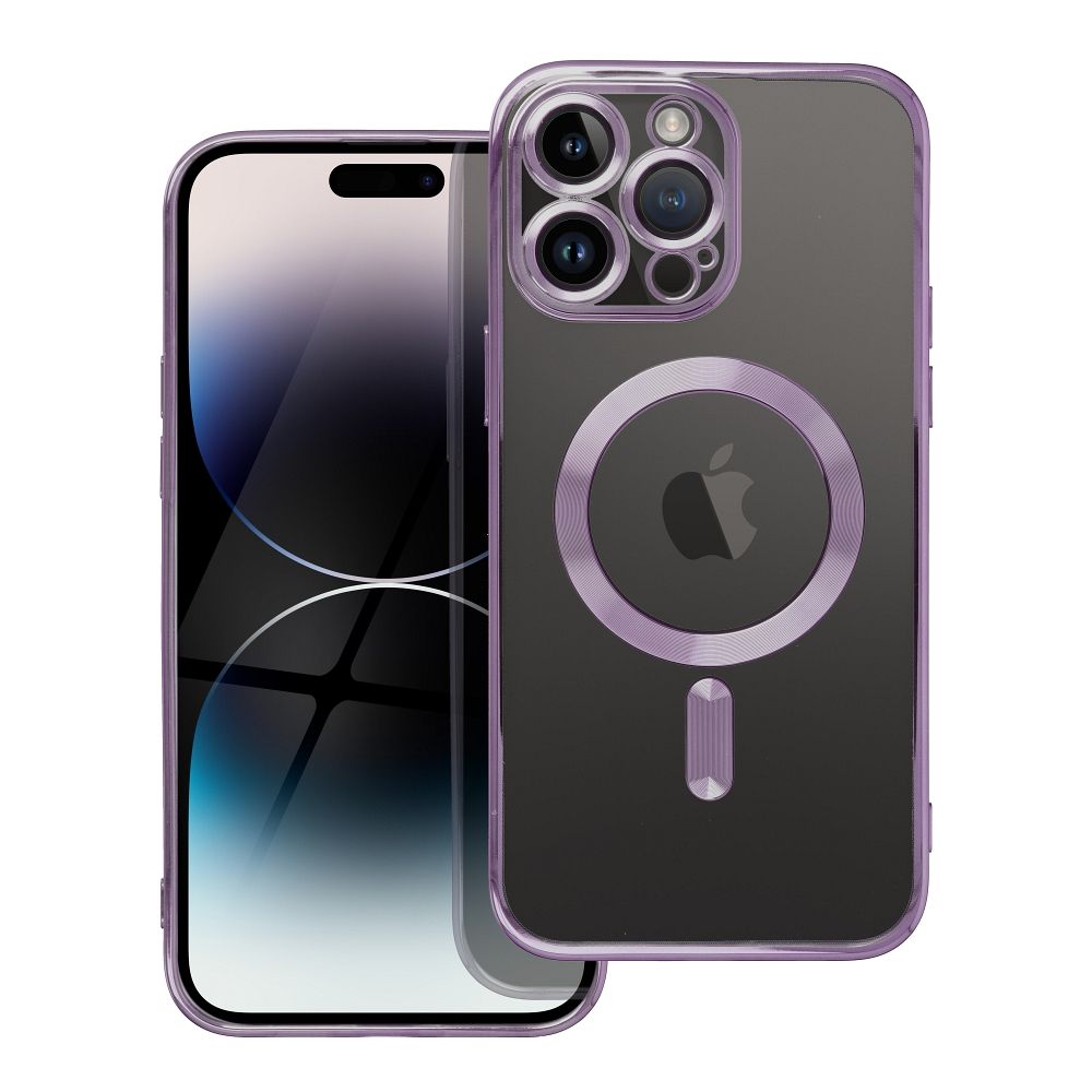 OEM Silikoncase für iPhone SE 2025 Electro Mag compatible with MagSafe | Stoßfest | Slim Design - Lila
