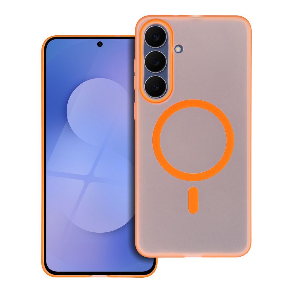 OEM Silikoncase für Samsung A07 Go compatible with MagSafe | Stoßfest | Slim Design - Orange