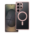 OEM Silikoncase für Samsung S25 ULTRA Electro Mag compatible with MagSafe -rose | Stoßfest | Slim Design - Gold