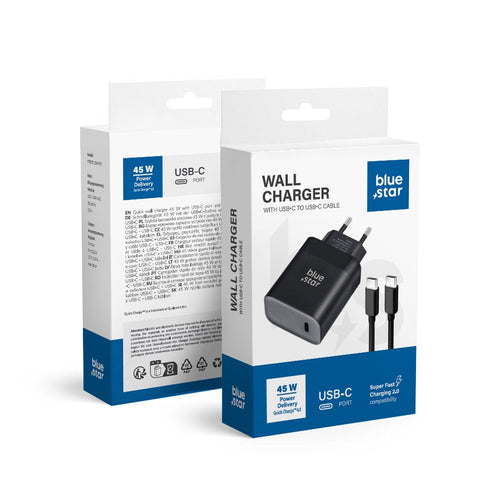 Blue Star Ladekabel USB-A 45W | Schnellladen | Robust