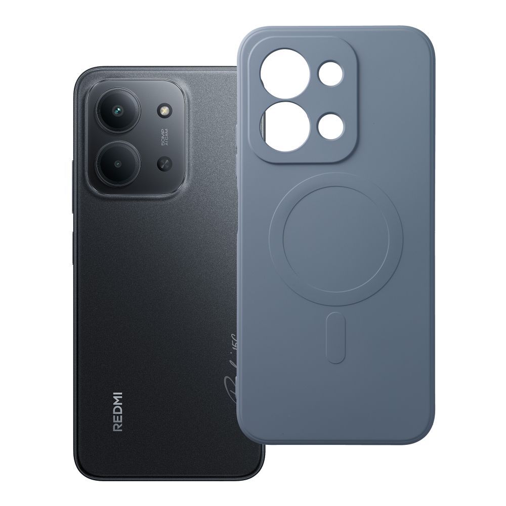 OEM Silikoncase für Xiaomi Redmi 15C (173,16 x 81,07 x 8,2) Mag compatible with MagSafe light | Stoßfest | Slim Design - Blau