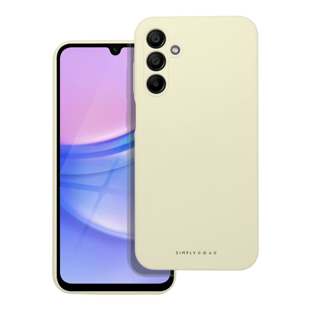 Roar Silikoncase für SAMSUNG A15 4G / A15 5G Light | Stoßfest | Slim Design - Gelb