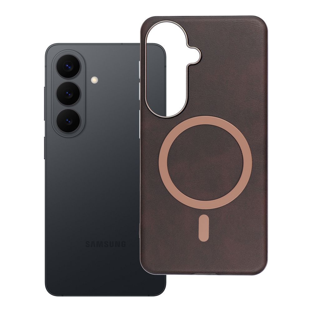 OEM Silikoncase für Samsung S26 Gentleman Mag compatible with MagSafe brown | Stoßfest | Slim Design - Standard