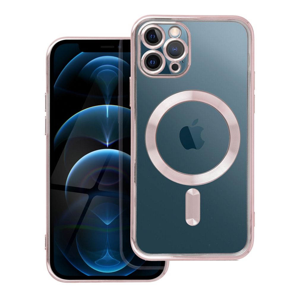 OEM Silikoncase für iPhone 11 PRO Electro Mag compatible with MagSafe -rose | Stoßfest | Slim Design - Gold