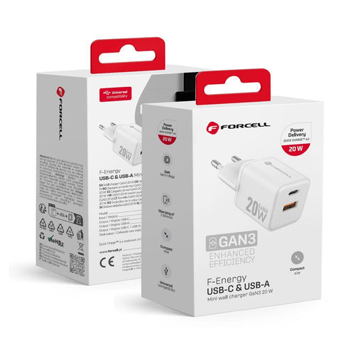 Forcell Ladegerät 20W | Schnellladen | Kompakt