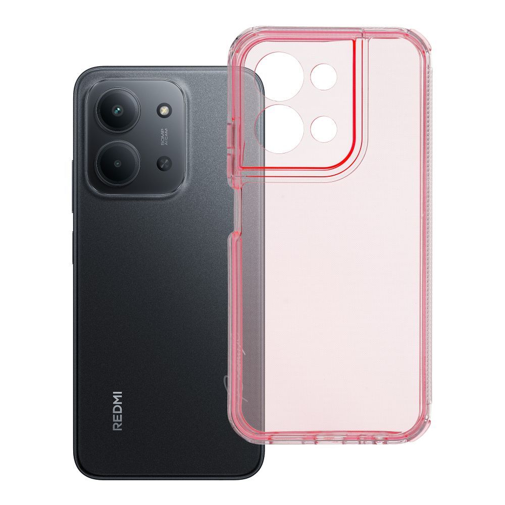OEM Silikoncase für Xiaomi Redmi 15C (173,16 x 81,07 x 8,2) Matrix powder | Stoßfest | Slim Design - Rot