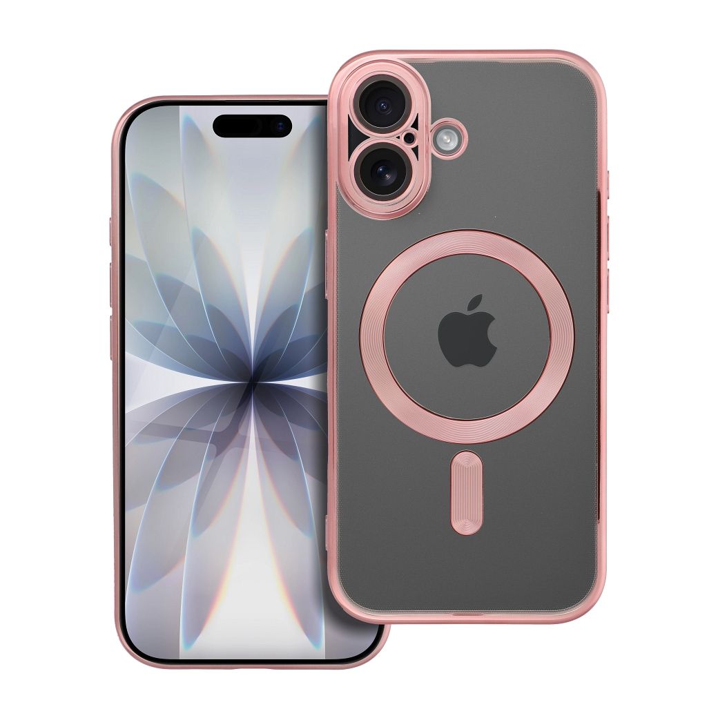OEM Silikoncase für iPhone 17 Electro Mag compatible with MagSafe -rose | Stoßfest | Slim Design - Gold
