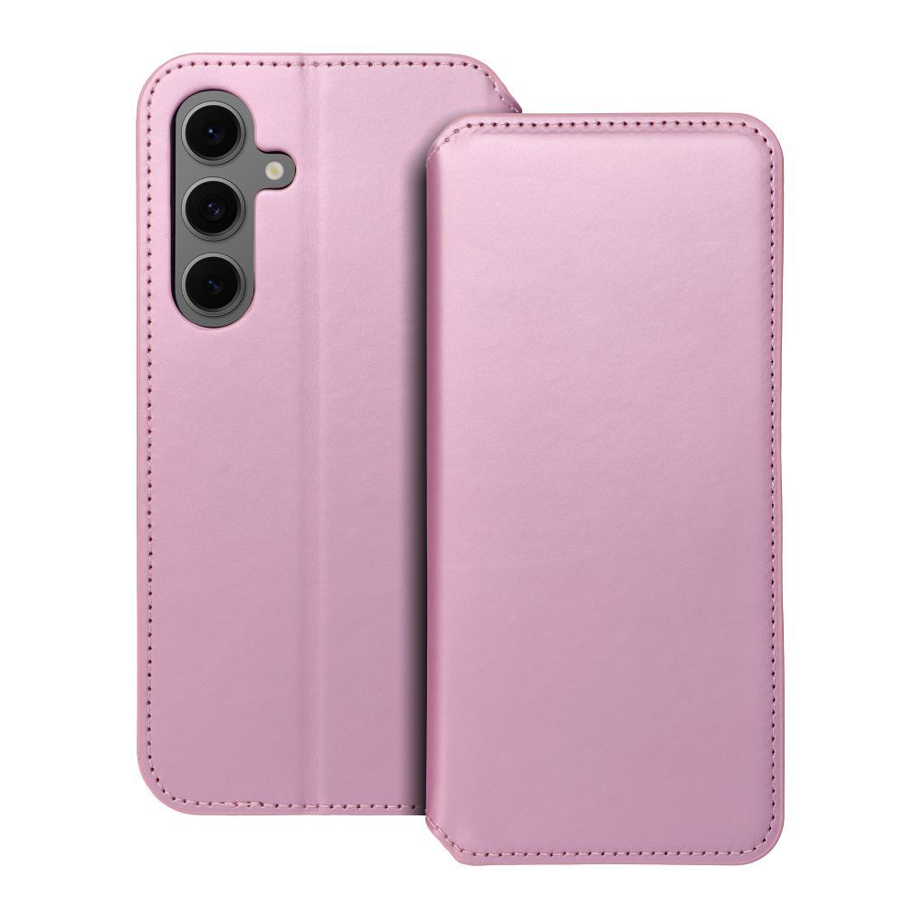 OEM Bookcase für SAMSUNG S24 FE hellrosa | Rundumschutz | Kartenfach - Rosa