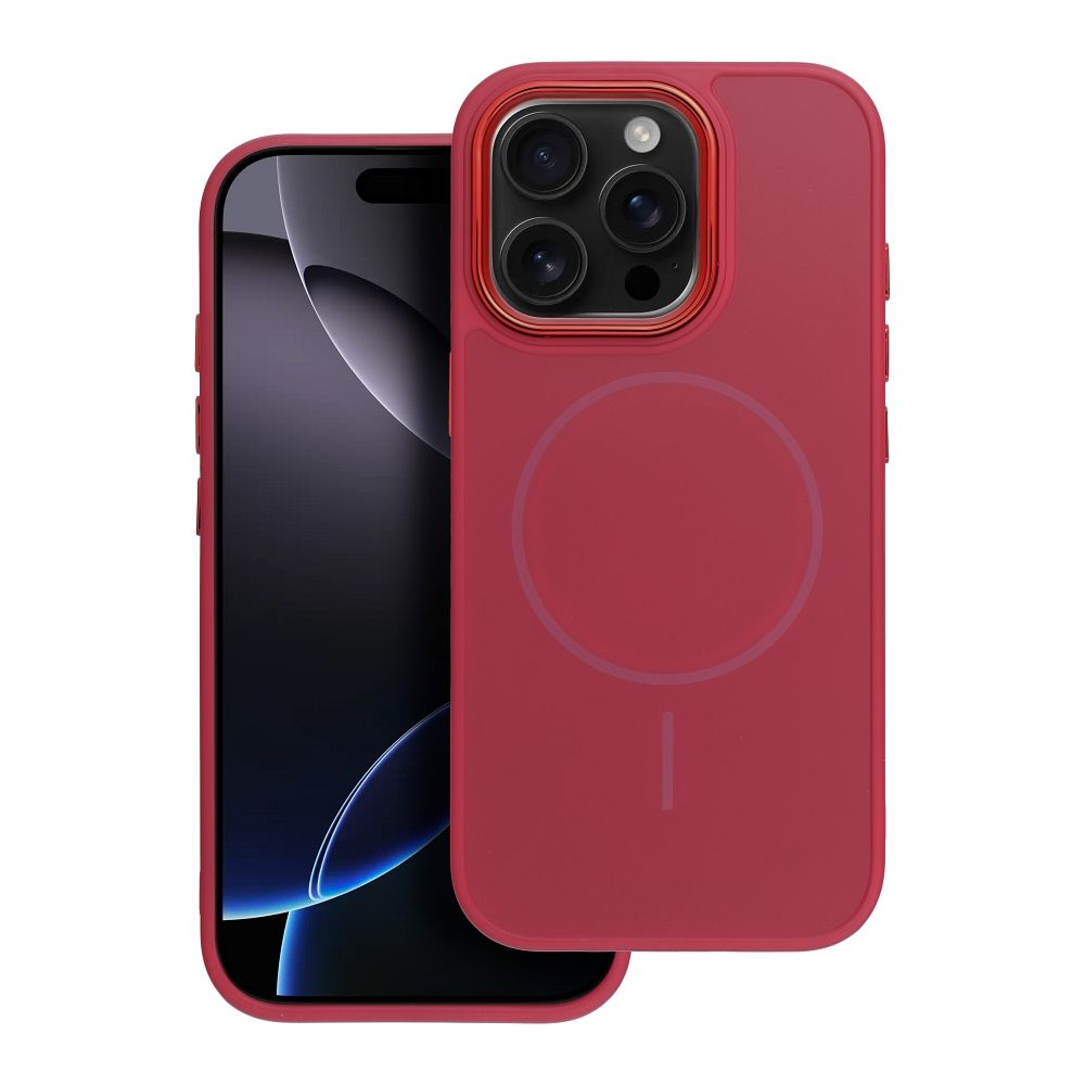 OEM Silikoncase für iPhone 13 Frame Mag compatible with MagSafe magenta | Stoßfest | Slim Design - Standard