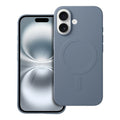 OEM Silikoncase für iPhone 16 Mag compatible with MagSafe (big hole) light | Stoßfest | Slim Design - Blau