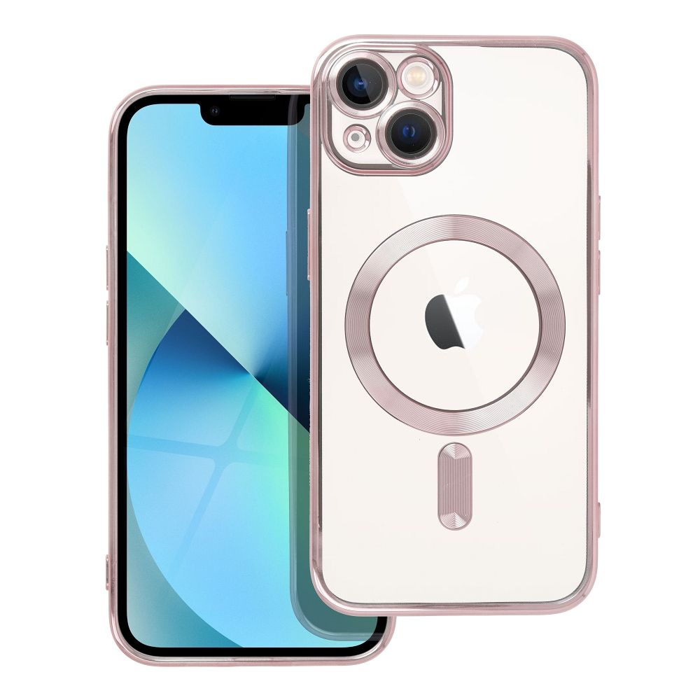 OEM Silikoncase für iPhone 13 Electro Mag compatible with MagSafe -rose | Stoßfest | Slim Design - Gold