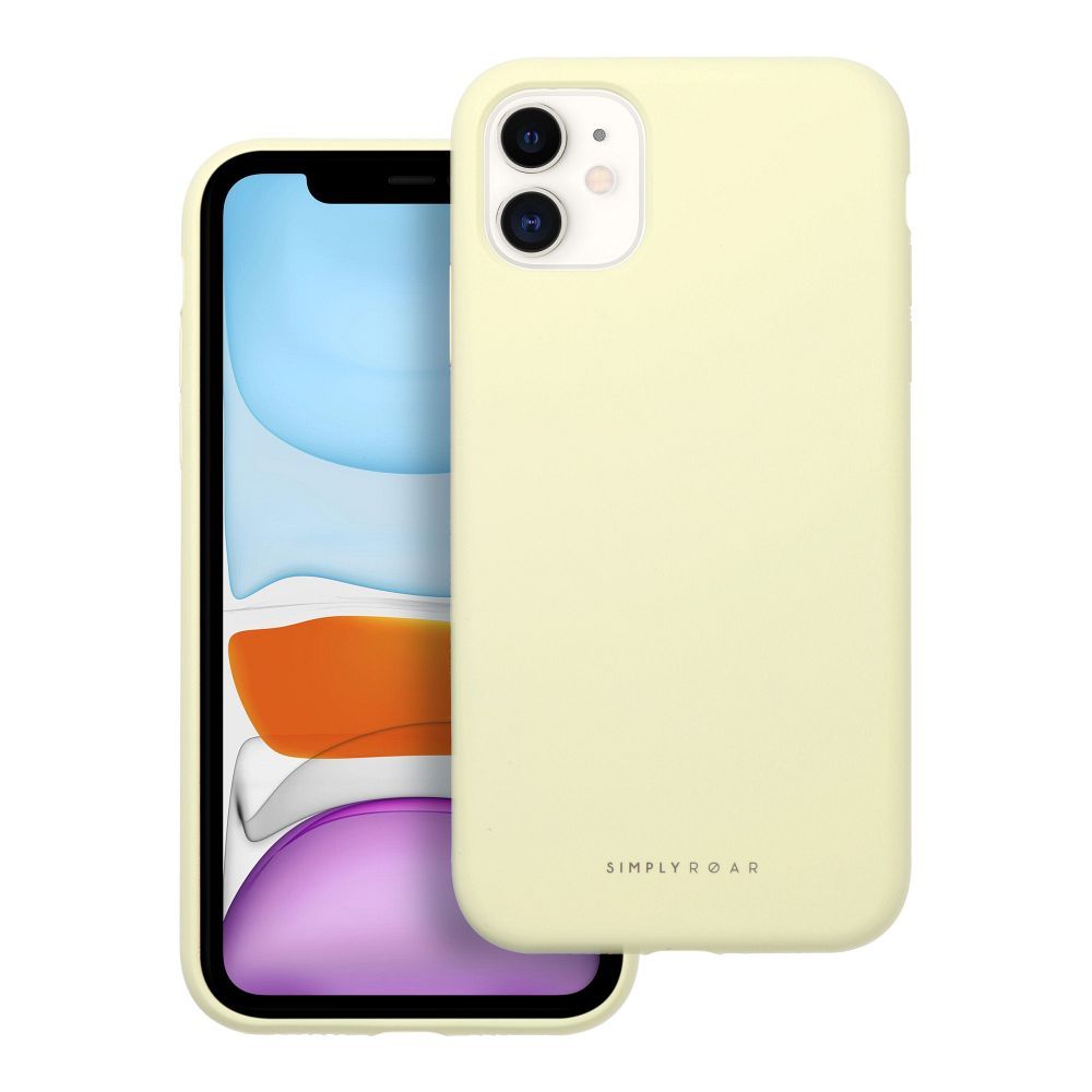 Roar Silikoncase für IPHONE 11 Light | Stoßfest | Slim Design - Gelb