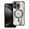 OEM Silikoncase für iPhone 17 AIR Antishock Electro compatible with MagSafe | Stoßfest | Slim Design - Schwarz