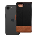 OEM Bookcase für iPhone 16e (SE 4 2025) Jeans | Rundumschutz | Kartenfach - Schwarz