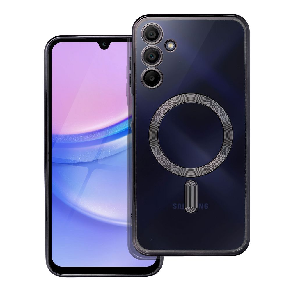 OEM Silikoncase für Samsung A15 Electro Mag compatible with MagSafe | Stoßfest | Slim Design - Schwarz