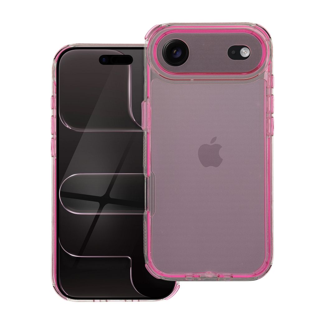 OEM Silikoncase für iPhone 17 AIR Matrix powder | Stoßfest | Slim Design - Rosa