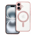 OEM Silikoncase für iPhone 16 Electro Mag compatible with MagSafe -rose | Stoßfest | Slim Design - Gold