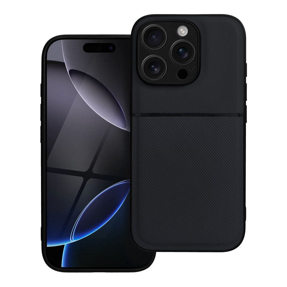OEM Silikoncase für iPhone 16 PRO Noble | Stoßfest | Slim Design - Schwarz