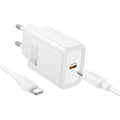Hoco Ladekabel USB-C auf Lightning 20W | Schnellladen | Robust