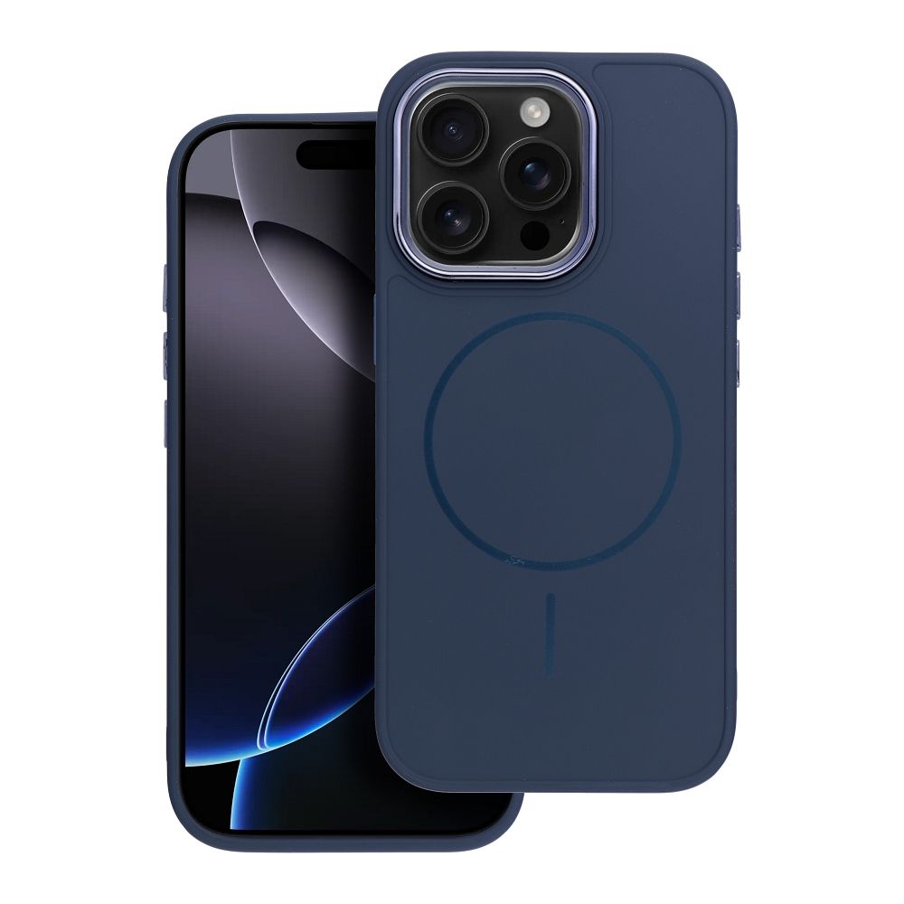 OEM Silikoncase für iPhone 13 MINI Frame Mag compatible with MagSafe | Stoßfest | Slim Design - Blau