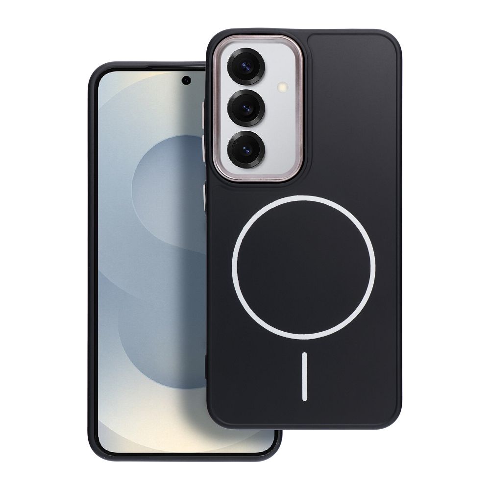OEM Silikoncase für Samsung A52 5G / A52 LTE ( 4G ) / A52s 5G Frame Mag compatible with MagSafe | Stoßfest | Slim Design - Schwarz