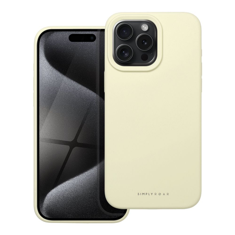 Roar Silikoncase für IPHONE 15 Pro Max Light | Stoßfest | Slim Design - Gelb