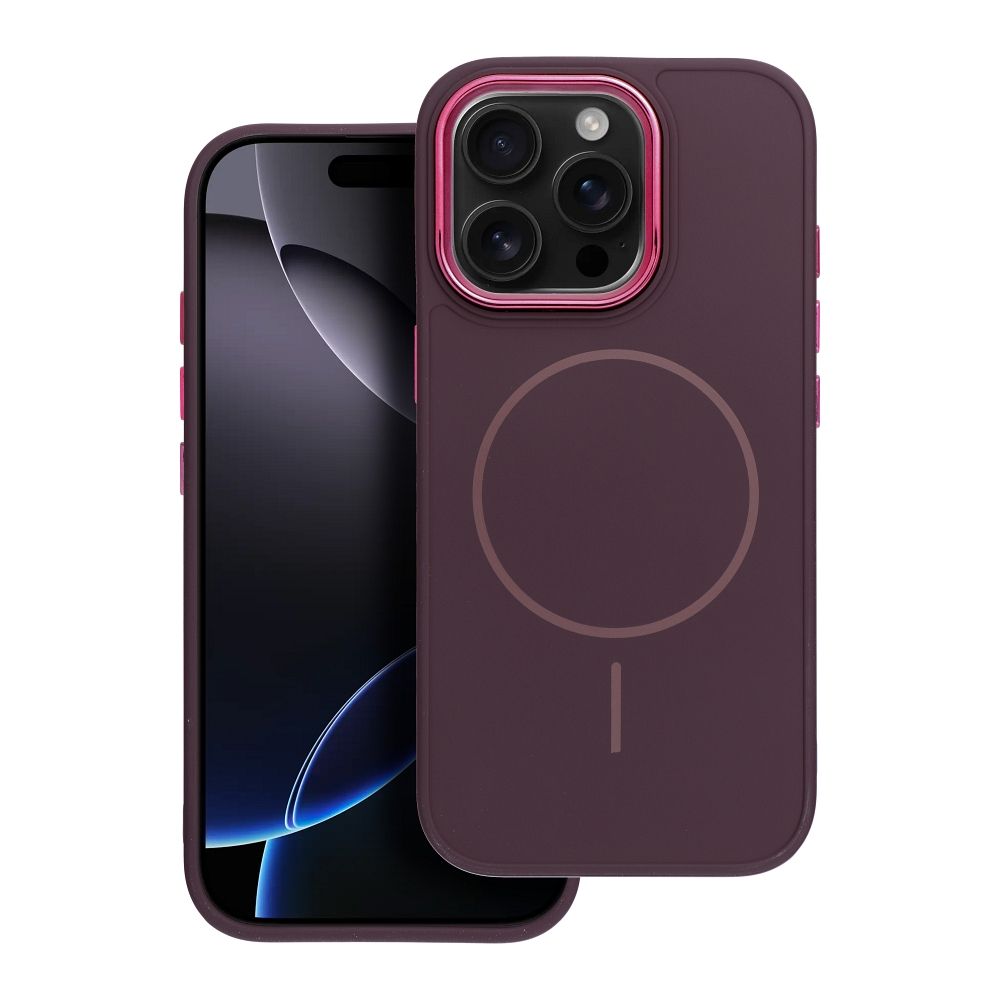 OEM Silikoncase für iPhone 17 AIR Frame Mag compatible with MagSafe | Stoßfest | Slim Design - Lila