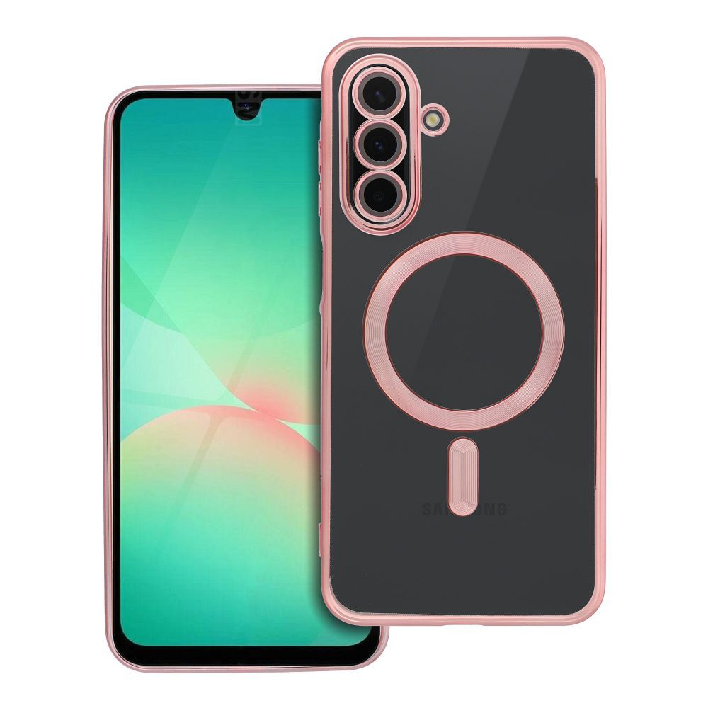 OEM Silikoncase für Samsung A26 Electro Mag compatible with MagSafe -rose | Stoßfest | Slim Design - Gold