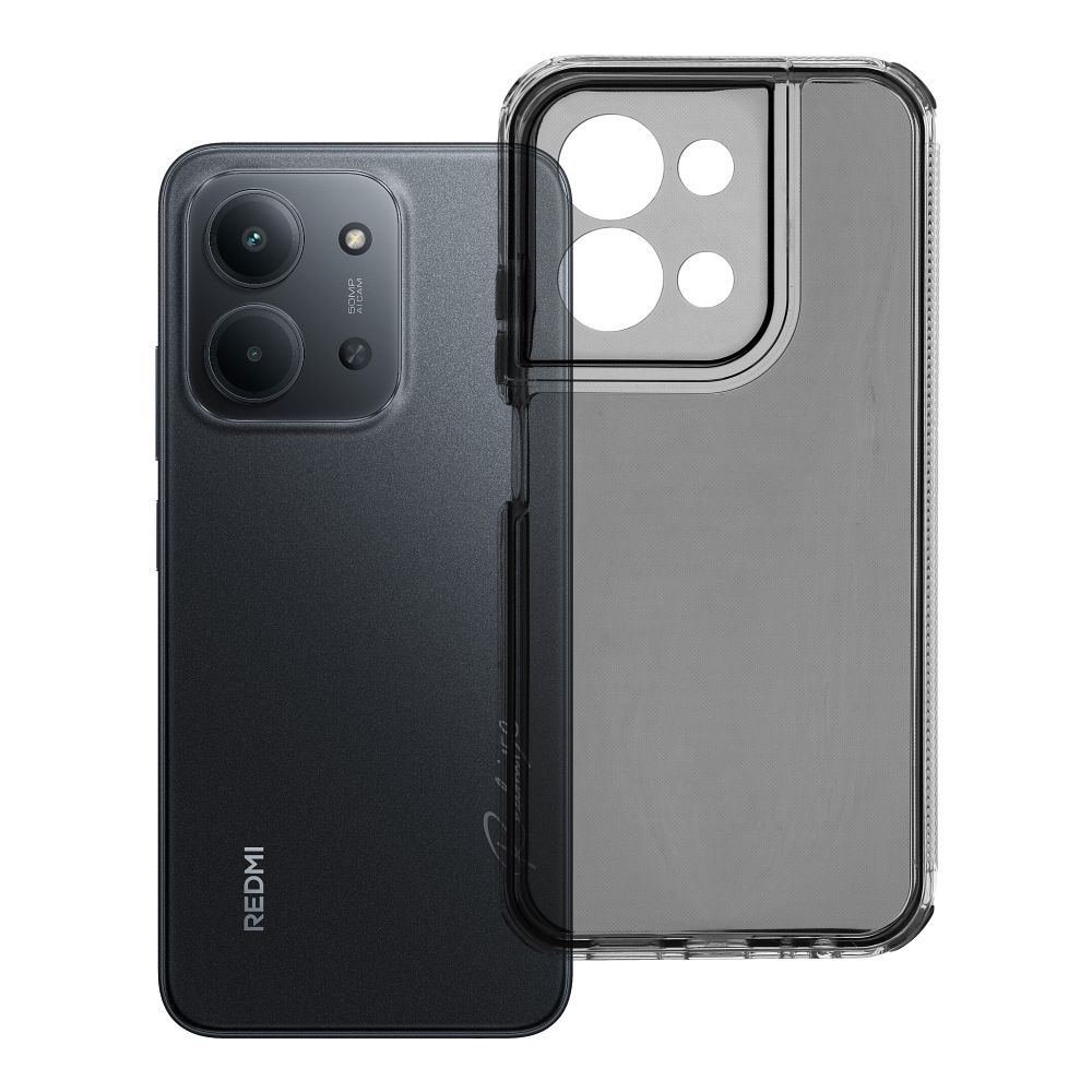 OEM Silikoncase für Xiaomi Redmi 15C (173,16 x 81,07 x 8,2) Matrix | Stoßfest | Slim Design - Schwarz