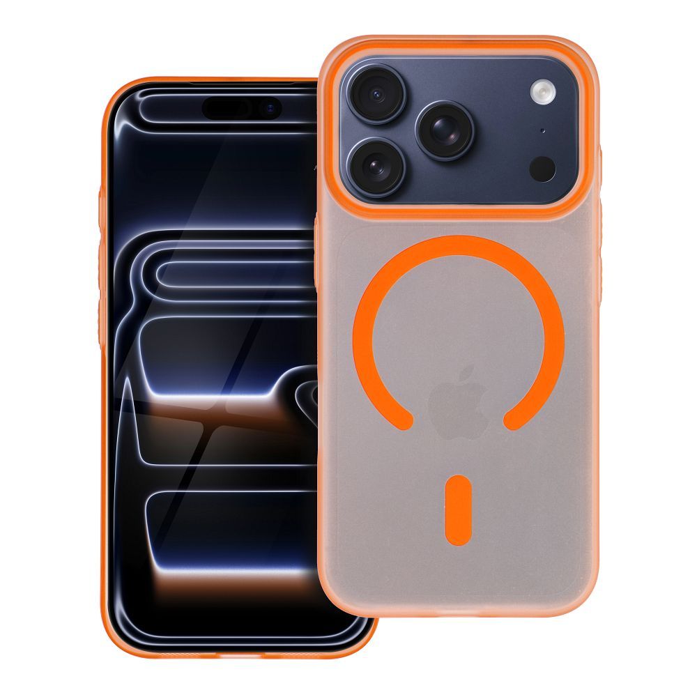 OEM Silikoncase für iPhone 17 PRO MAX Go compatible with MagSafe | Stoßfest | Slim Design - Orange