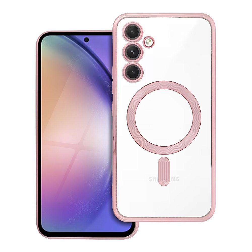 OEM Silikoncase für Samsung A54 Electro Mag compatible with MagSafe -rose | Stoßfest | Slim Design - Gold
