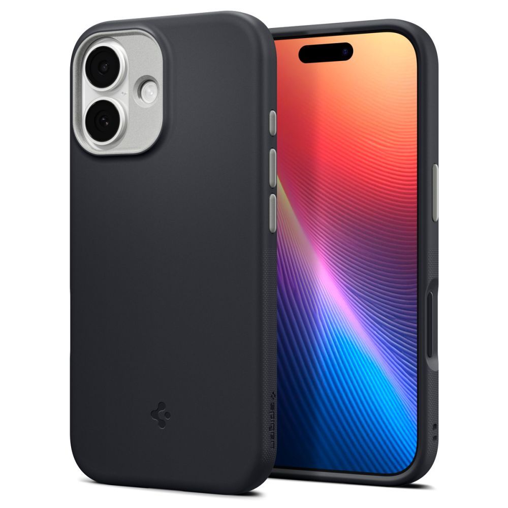 Spigen Silikoncase für IPHONE 17 sesame | Stoßfest | Slim Design - Schwarz
