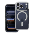 OEM Silikoncase für iPhone 17 PRO Electro Mag compatible with MagSafe | Stoßfest | Slim Design - Silber