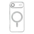 OEM Silikoncase für iPhone 17 AIR Electro Mag compatible with MagSafe | Stoßfest | Slim Design - Silber