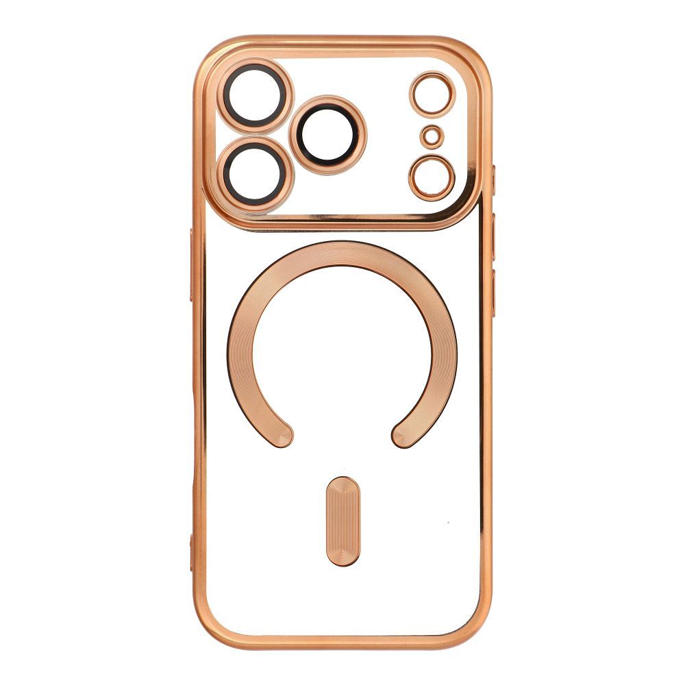 OEM Silikoncase für iPhone 17 PRO Electro Mag compatible with MagSafe | Stoßfest | Slim Design - Gold