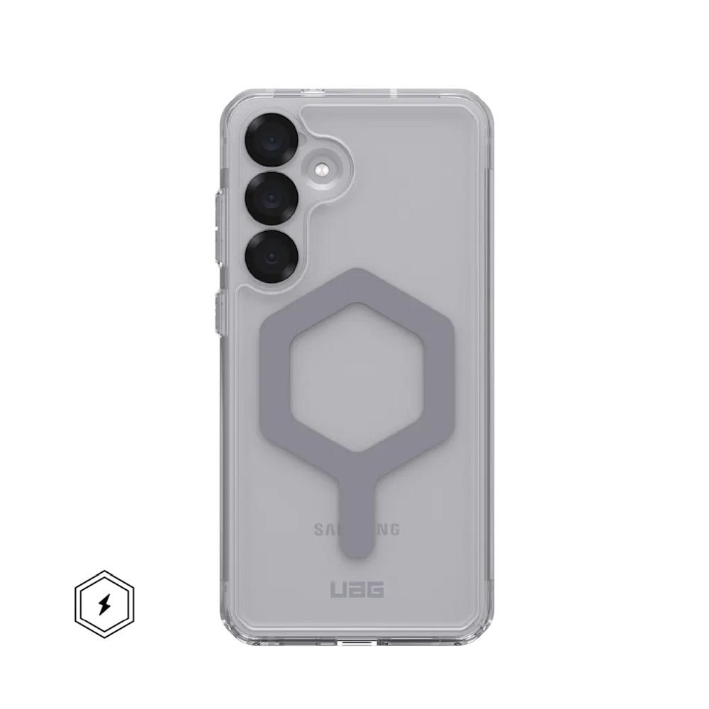 Urban Armor Gear Silikoncase für SAMSUNG S25 Plus 5G ice / | Stoßfest | Slim Design - Silber