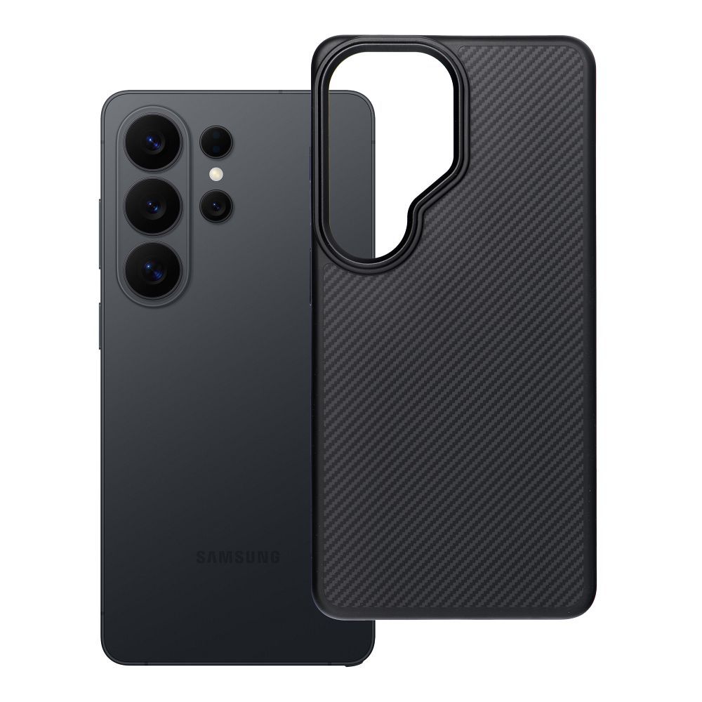 OEM Silikoncase für Samsung S26 ULTRA Carbon Elite Mag compatible with MagSafe | Stoßfest | Slim Design - Schwarz