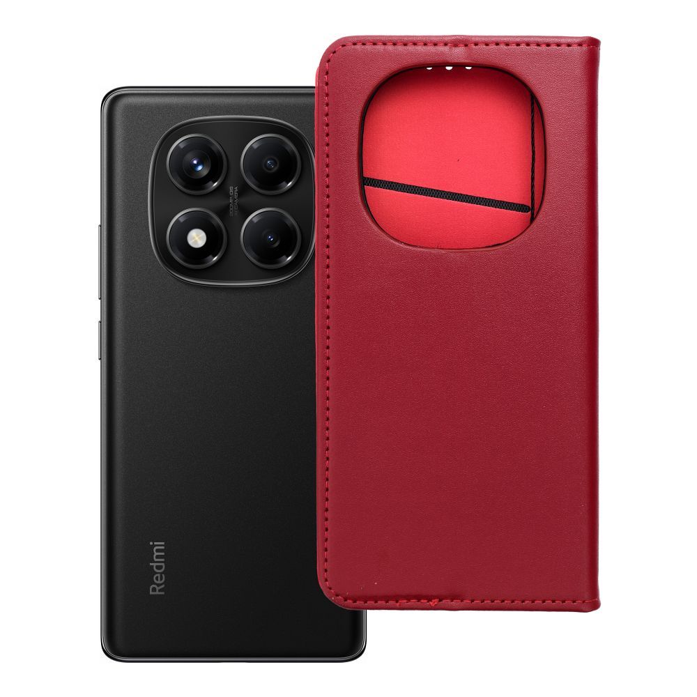 OEM Bookcase für XIAOMI Redmi Note 14 PRO 4G claret | Rundumschutz | Kartenfach - Rot
