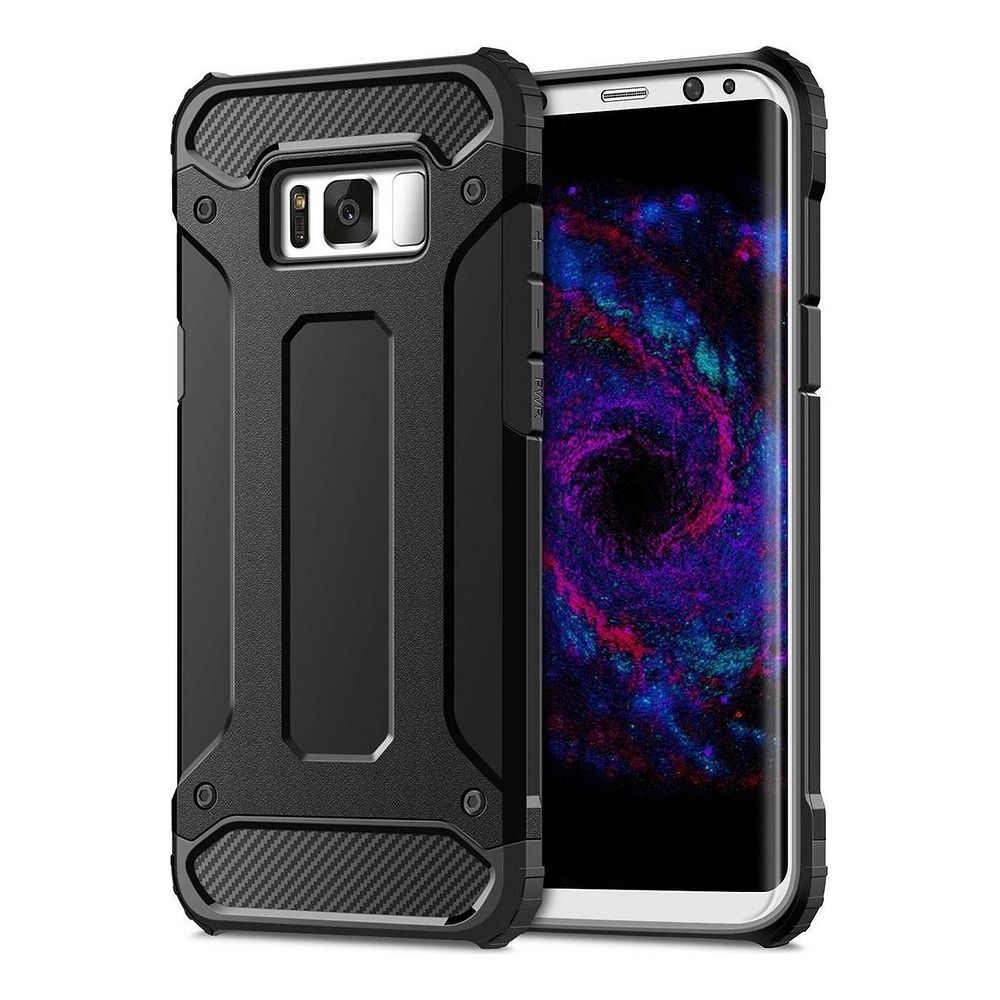 OEM Silikoncase für Samsung S8 Armor | Stoßfest | Slim Design - Schwarz