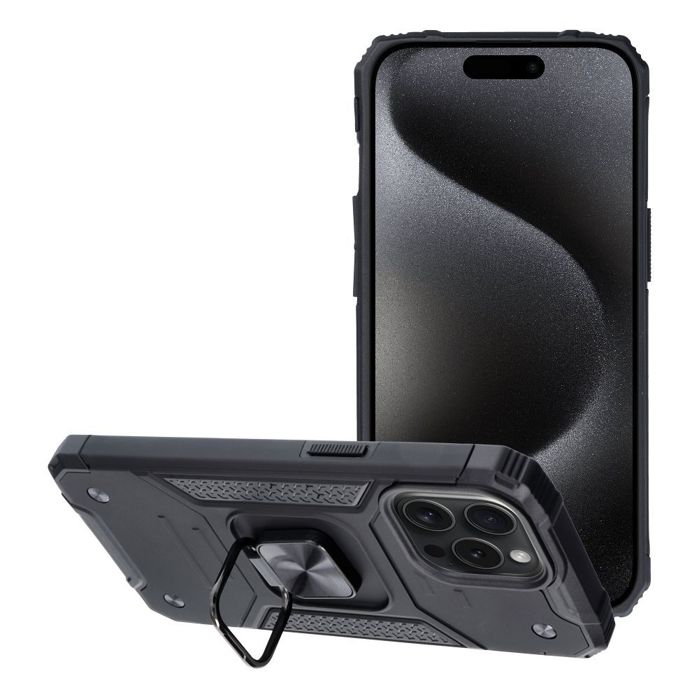 OEM Silikoncase für iPhone 15 PRO MAX Nitro | Stoßfest | Slim Design - Schwarz