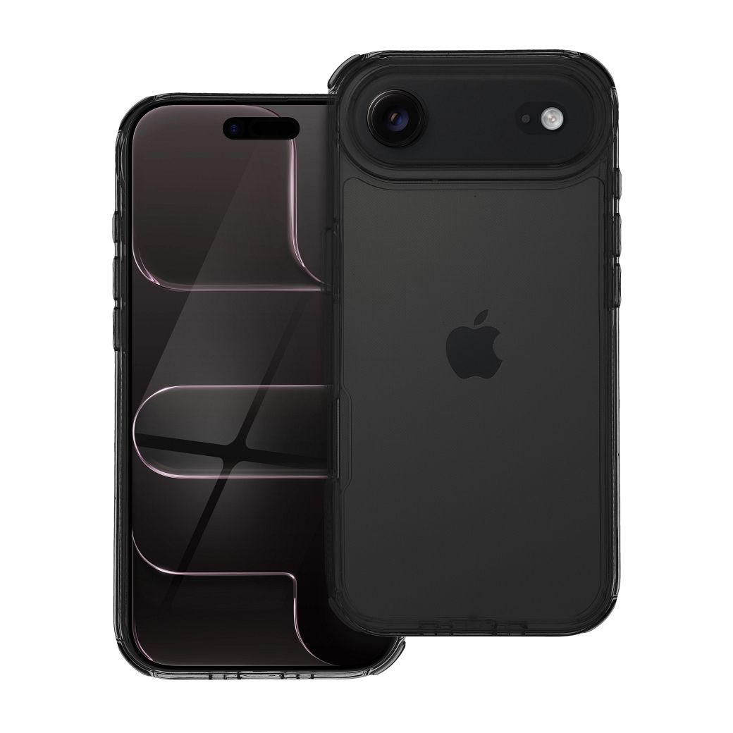 OEM Silikoncase für iPhone 17 AIR Matrix | Stoßfest | Slim Design - Schwarz